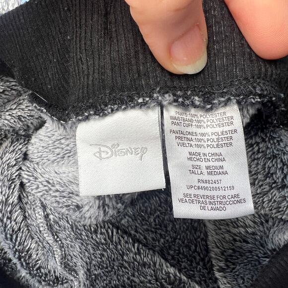 Disney Silver Sequin Mickey Jogger Sleep Pants Medium - Picture 3 of 12